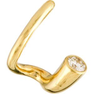 KATKIM  18K YELLOW GOLD DIAMOND RIGHT EAR PEAK EARRING